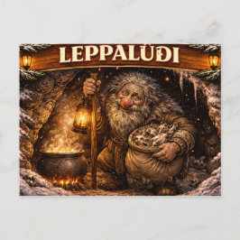 Leppaludi Icelandic Yule Lad Briefkaart