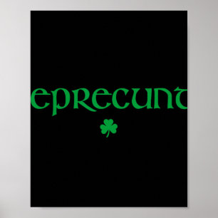 Lepre St. Patrick's Day Dames Lepre Ierse Klavertj Poster