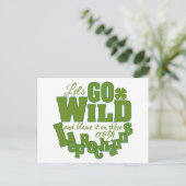 Leprechaun aangepaste briefkaart (Staand voorkant)