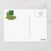 Leprechaun aangepaste briefkaart (Achterkant)