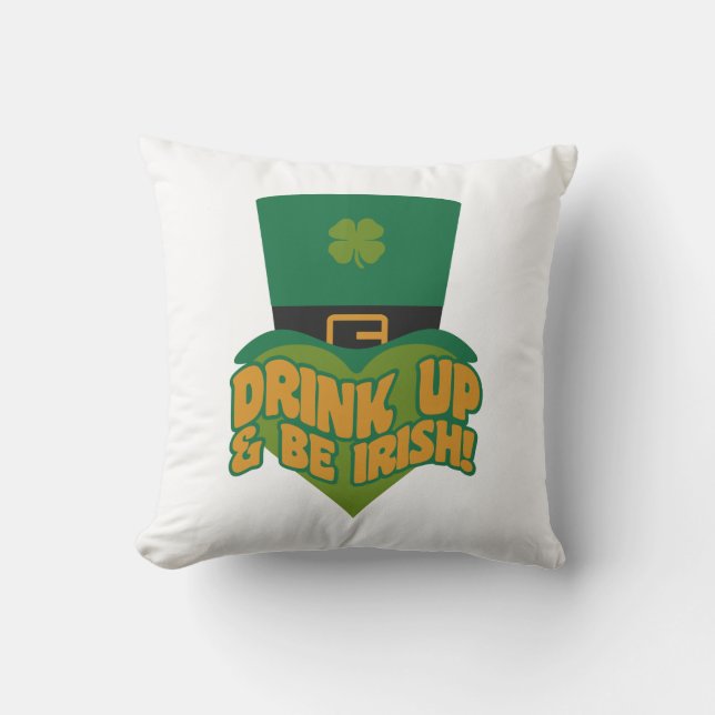 Leprechaun aangepaste gooi kussen (Voorkant)