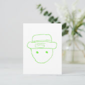 Leprechaun Amateur Sketch Briefkaart (Staand voorkant)