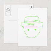Leprechaun Amateur Sketch Briefkaart (Voorkant / Achterkant)