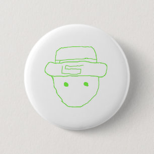 Leprechaun Amateur Sketch Ronde Button 5,7 Cm