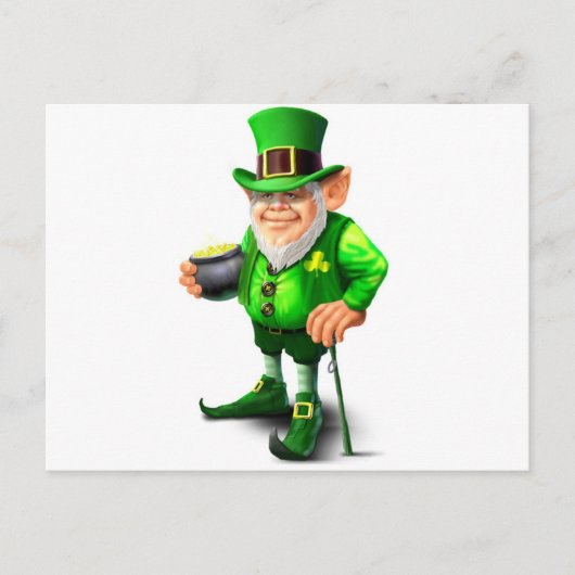 Leprechaun Briefkaart (Voorkant)