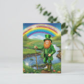 Leprechaun Briefkaart (Staand voorkant)
