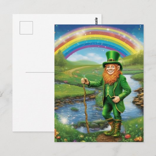 Leprechaun Briefkaart (Voorkant / Achterkant)