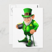 Leprechaun Briefkaart (Voorkant / Achterkant)