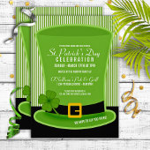 Leprechaun Casquette St. Patricks Invitations