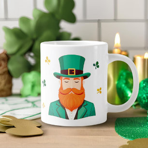 Leprechaun Clover Shamrock Patrick's Day Extra Grote Beker