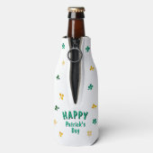 Leprechaun Clover Shamrock Patrick's Day Flesjeskoeler (Fles Achterkant)