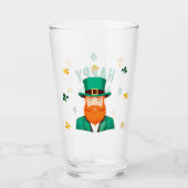 Leprechaun Clover Shamrock Patrick's Day Glas (Voorkant)