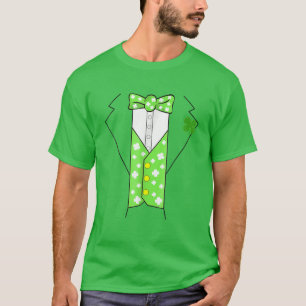 Leprechaun Costume Irish Tuxedo Funny Kinder St Pa T-shirt