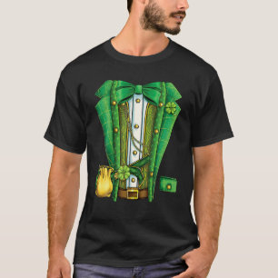 Leprechaun Costume Tuxedo St Patricks Day Boys Kin T-shirt