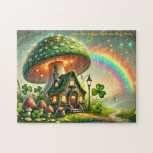 Leprechaun Cottage Puzzel, Ierse Legende Folklore Legpuzzel