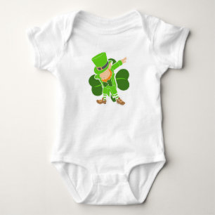 Leprechaun Dab Dance Street Baby shower Romper