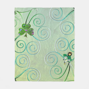 Leprechaun Dames Fleece Deken