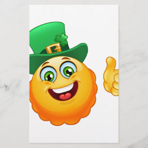 leprechaun emoji briefpapier