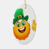 leprechaun emoji keramisch ornament (Rechts)