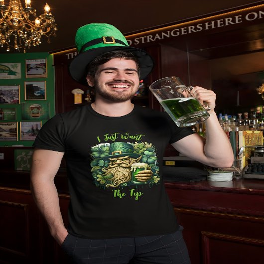 Leprechaun en bier t-shirt