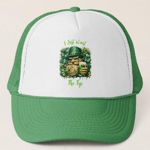 Leprechaun en bier trucker pet