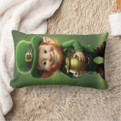 Leprechaun et Pot de Coussin Lumbar or (Couverture)