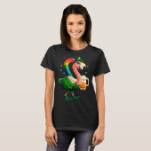 Leprechaun Flamingo Beer Irish Flamingo St Patrick T-shirt (Voorkant volledig)