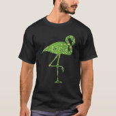 Leprechaun Flamingo Shamrock Irish Flamingo St Pat T-shirt (Voorkant)