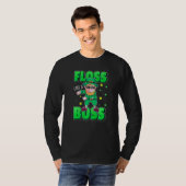 Leprechaun Floss Like A Boss St Patricks Day Boys T-shirt (Voorkant volledig)