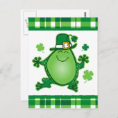 Leprechaun Frog Briefkaart (Voorkant / Achterkant)