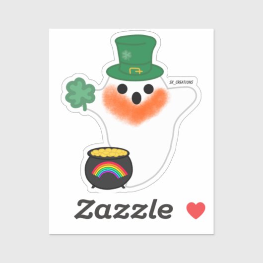 Leprechaun Ghost Sticker (Vel)