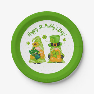 Leprechaun Gnome Shamrock Happy St. Paddy's Day Papieren Bordje