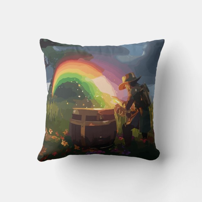 Leprechaun Hideaway Kussen (Achterkant)