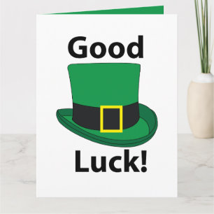 Leprechaun Hoed Goede Geluk St. Patrick's Dag Kaart