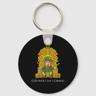 Leprechaun Hoefijzer Throne St Patricks Day Boys Sleutelhanger