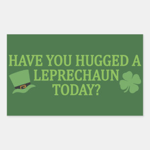 Leprechaun Hug stickers