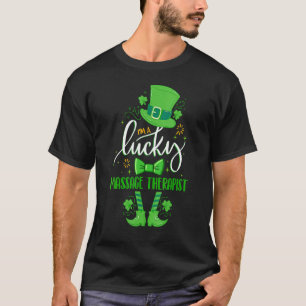Leprechaun Ik ben een Lucky Massage Therapist St P T-shirt