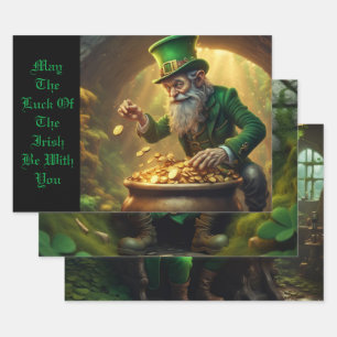 Leprechaun Inpakpapier Vel