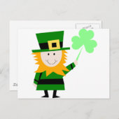Leprechaun Irish Folklore Fairy Elf Art Cute Fun Briefkaart (Voorkant / Achterkant)