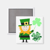 Leprechaun Irish Folklore Fairy Elf Art Cute Fun Magneet (Voorkant / Achterkant)