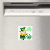 Leprechaun Irish Folklore Fairy Elf Art Cute Fun Magneet (Insitu (Vaatwasser))