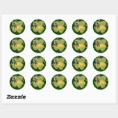Leprechaun irish luck shamrocks stickers (Vel)