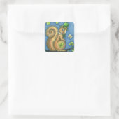 LEPRECHAUN IRISH SQUIRREL, CHALEUREUX STICKERS Feu (Sac)
