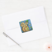 LEPRECHAUN IRISH SQUIRREL, CHALEUREUX STICKERS Feu (Enveloppe)