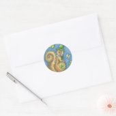 LEPRECHAUN IRISH SQUIRREL, CHALEUREUX STICKERS Feu (Enveloppe)