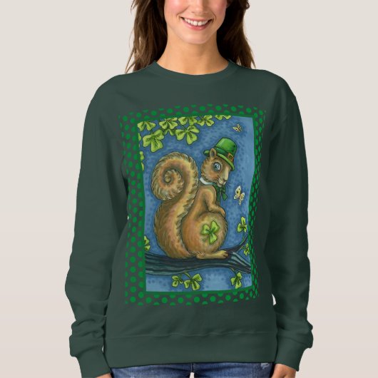 LEPRECHAUN IRISH SQUIRREL, ST. PATRICK'S DAG Lucky Trui (Voorkant)