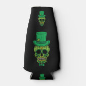 Leprechaun Irish Sugar Skull St Patricks Day Flesjeskoeler (Voorkant)