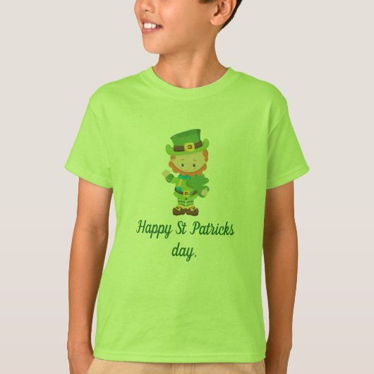 Leprechaun, Kinder T-shirt. T-shirt (Voorkant)