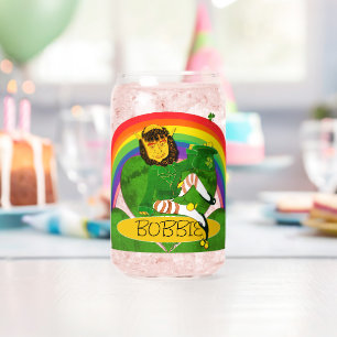 Leprechaun Klaver Naam  Blikvorm Glas