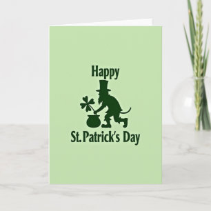 Leprechaun Klaver Patroon Kaart